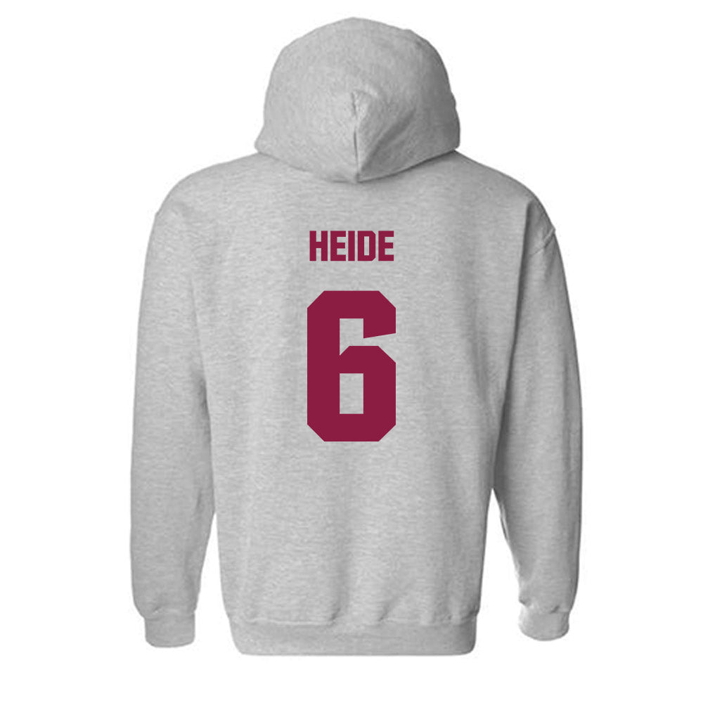 Virginia Tech - NCAA Men's Basketball : Miles Heide - Classic Fashion Shersey Hooded Sweatshirt-1