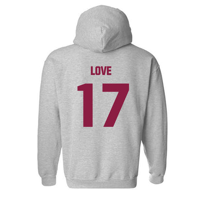 Virginia Tech - NCAA Football : John Love - Classic Fashion Shersey Hooded Sweatshirt-1