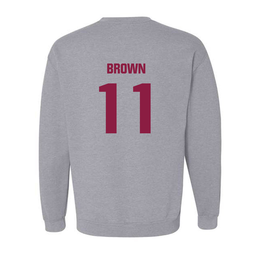 Virginia Tech - NCAA Football : Davion Brown - Classic Fashion Shersey Crewneck Sweatshirt-1