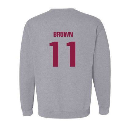 Virginia Tech - NCAA Football : Davion Brown - Classic Fashion Shersey Crewneck Sweatshirt-1