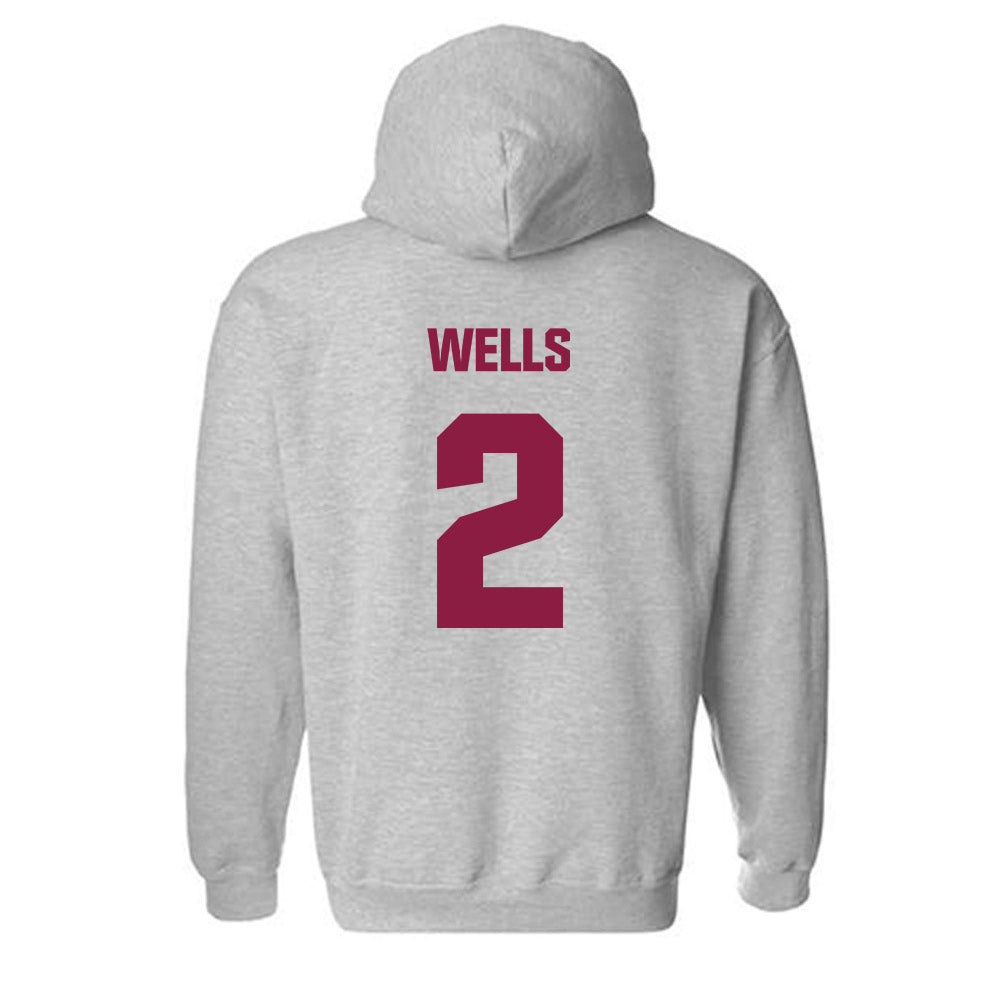 Virginia Tech - NCAA Women's Basketball : Leila Wells - Classic Fashion Shersey Hooded Sweatshirt-1