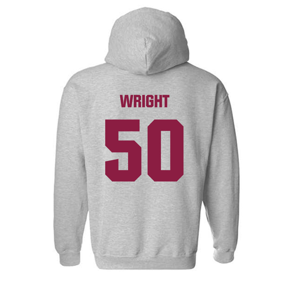 Virginia Tech - NCAA Football : Nathaniel Wright - Classic Fashion Shersey Hooded Sweatshirt-1