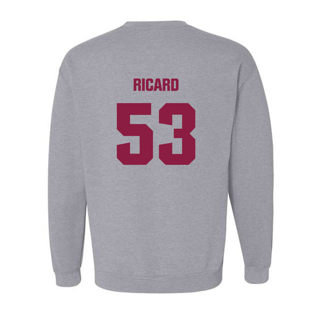 Virginia Tech - NCAA Football : Tommy Ricard - Classic Fashion Shersey Crewneck Sweatshirt-1