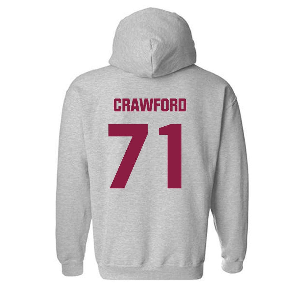 Virginia Tech - NCAA Football : Gavin Crawford - Classic Fashion Shersey Hooded Sweatshirt-1