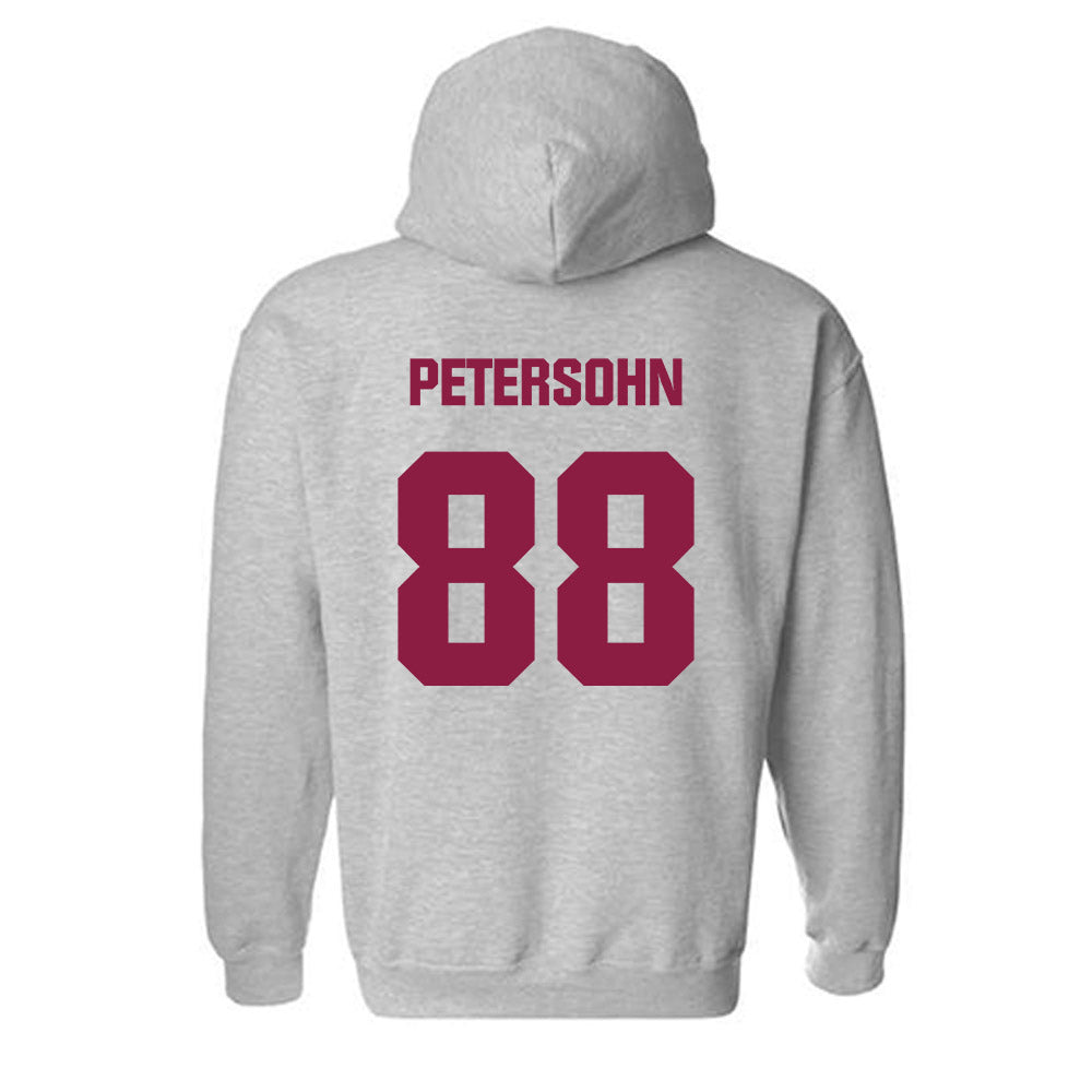 Virginia Tech - NCAA Football : Pierce Petersohn - Classic Fashion Shersey Hooded Sweatshirt-1