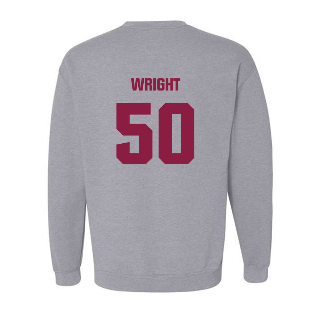 Virginia Tech - NCAA Football : Nathaniel Wright - Classic Fashion Shersey Crewneck Sweatshirt-1