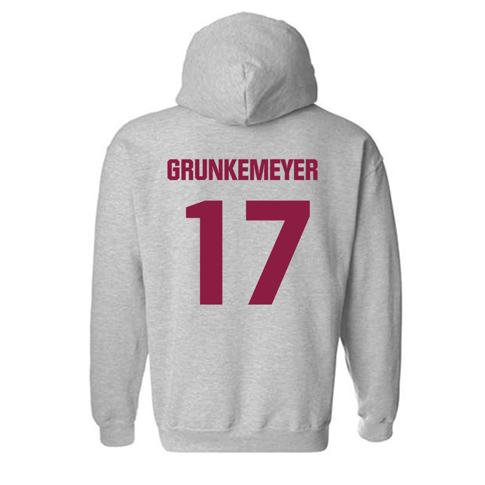 Virginia Tech - NCAA Football : Ethan Grunkemeyer - Classic Fashion Shersey Hooded Sweatshirt-1