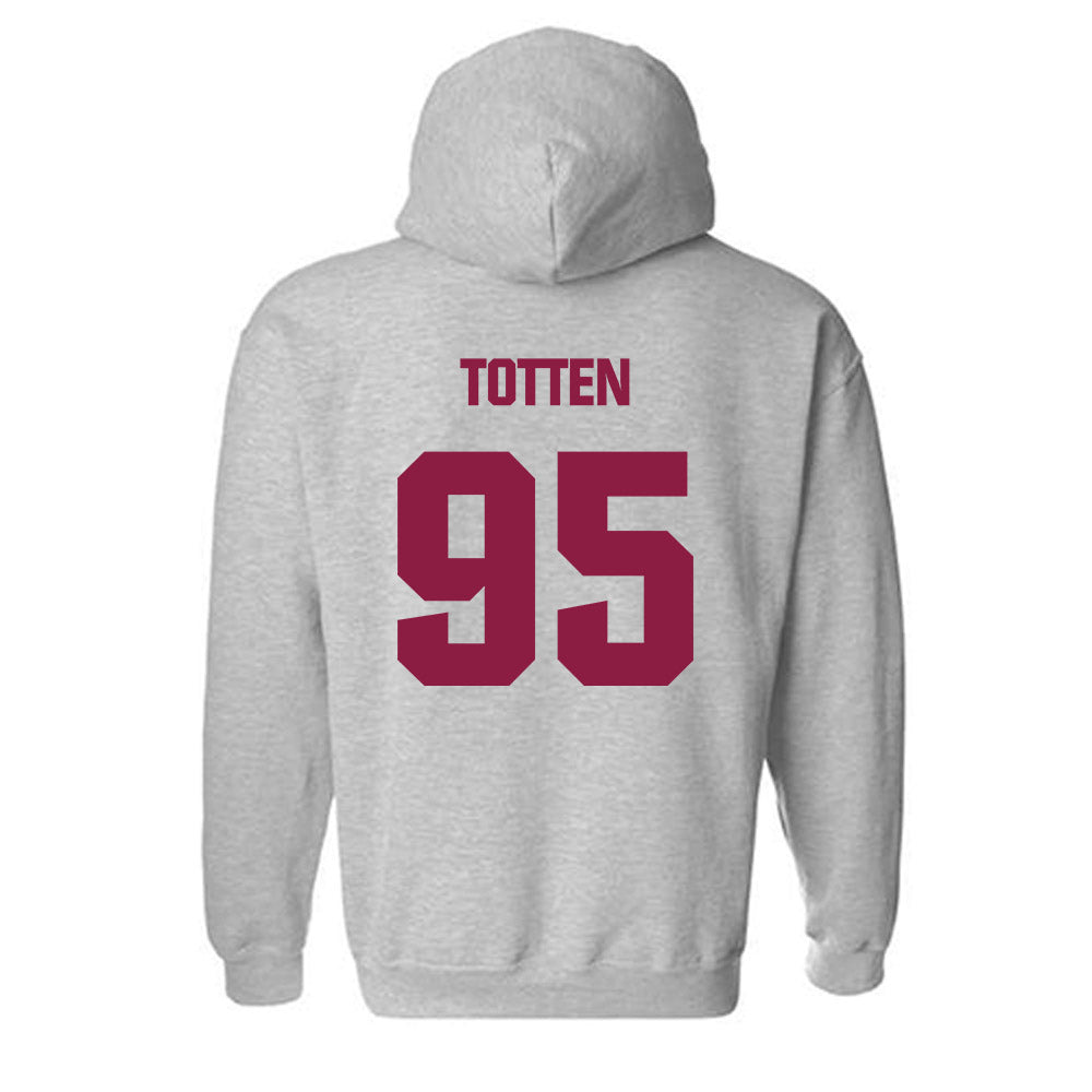 Virginia Tech - NCAA Football : Nathan Totten - Classic Fashion Shersey Hooded Sweatshirt-1