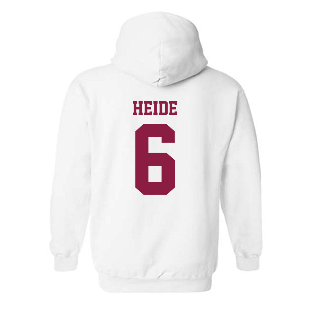Virginia Tech - NCAA Men's Basketball : Miles Heide - Classic Fashion Shersey Hooded Sweatshirt-1