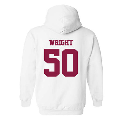 Virginia Tech - NCAA Football : Nathaniel Wright - Classic Fashion Shersey Hooded Sweatshirt-1