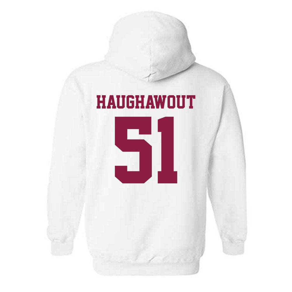 Virginia Tech - NCAA Football : Elijah Haughawout - Classic Fashion Shersey Hooded Sweatshirt-1