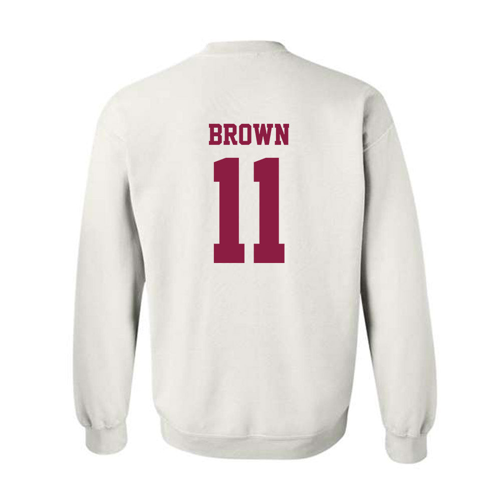 Virginia Tech - NCAA Football : Davion Brown - Classic Fashion Shersey Crewneck Sweatshirt-1