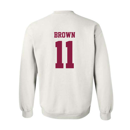 Virginia Tech - NCAA Football : Davion Brown - Classic Fashion Shersey Crewneck Sweatshirt-1