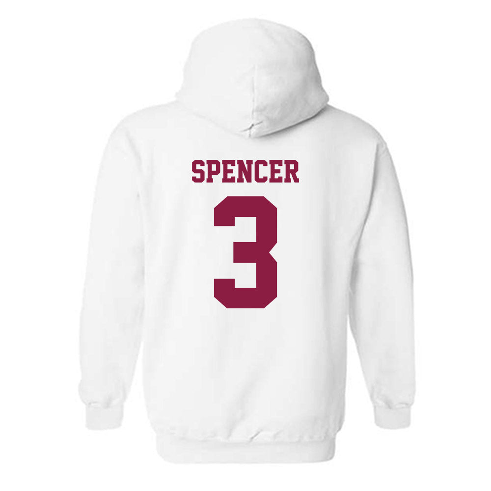Virginia Tech - NCAA Football : Kaleb Spencer - Classic Fashion Shersey Hooded Sweatshirt-1