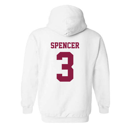 Virginia Tech - NCAA Football : Kaleb Spencer - Classic Fashion Shersey Hooded Sweatshirt-1