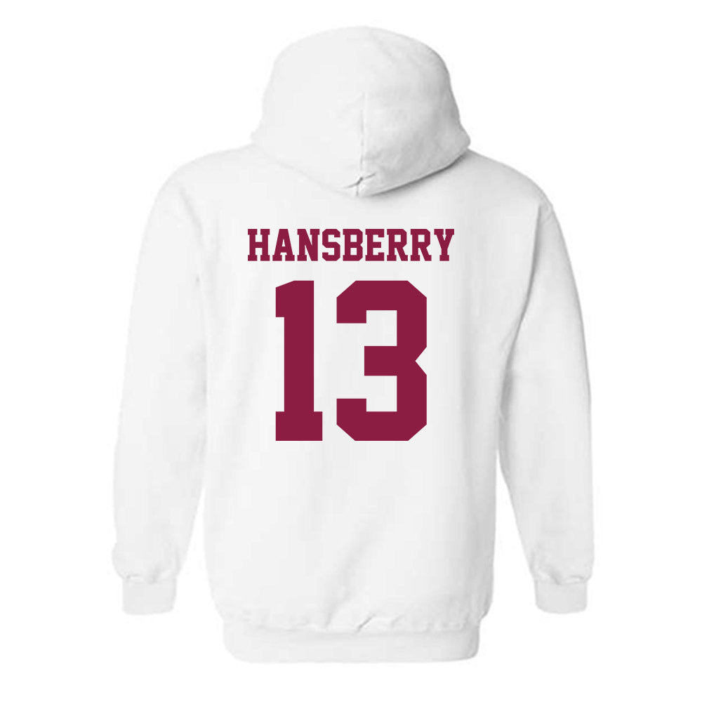 Virginia Tech - NCAA Men's Basketball : Amani Hansberry - Classic Fashion Shersey Hooded Sweatshirt-1