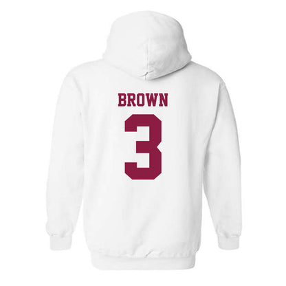 Virginia Tech - NCAA Football : Que'Sean Brown - Classic Fashion Shersey Hooded Sweatshirt-1