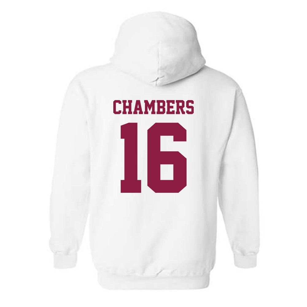 Virginia Tech - NCAA Football : Noah Chambers - Classic Fashion Shersey Hooded Sweatshirt-1
