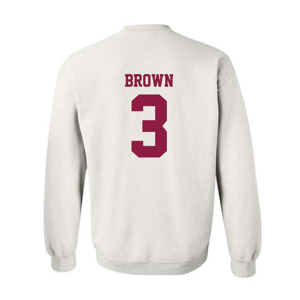 Virginia Tech - NCAA Football : Que'Sean Brown - Classic Fashion Shersey Crewneck Sweatshirt-1