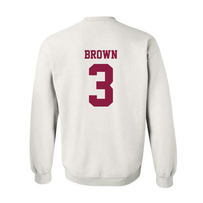 Virginia Tech - NCAA Football : Que'Sean Brown - Classic Fashion Shersey Crewneck Sweatshirt-1
