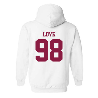 Virginia Tech - NCAA Football : Will Love - Classic Fashion Shersey Hooded Sweatshirt-1