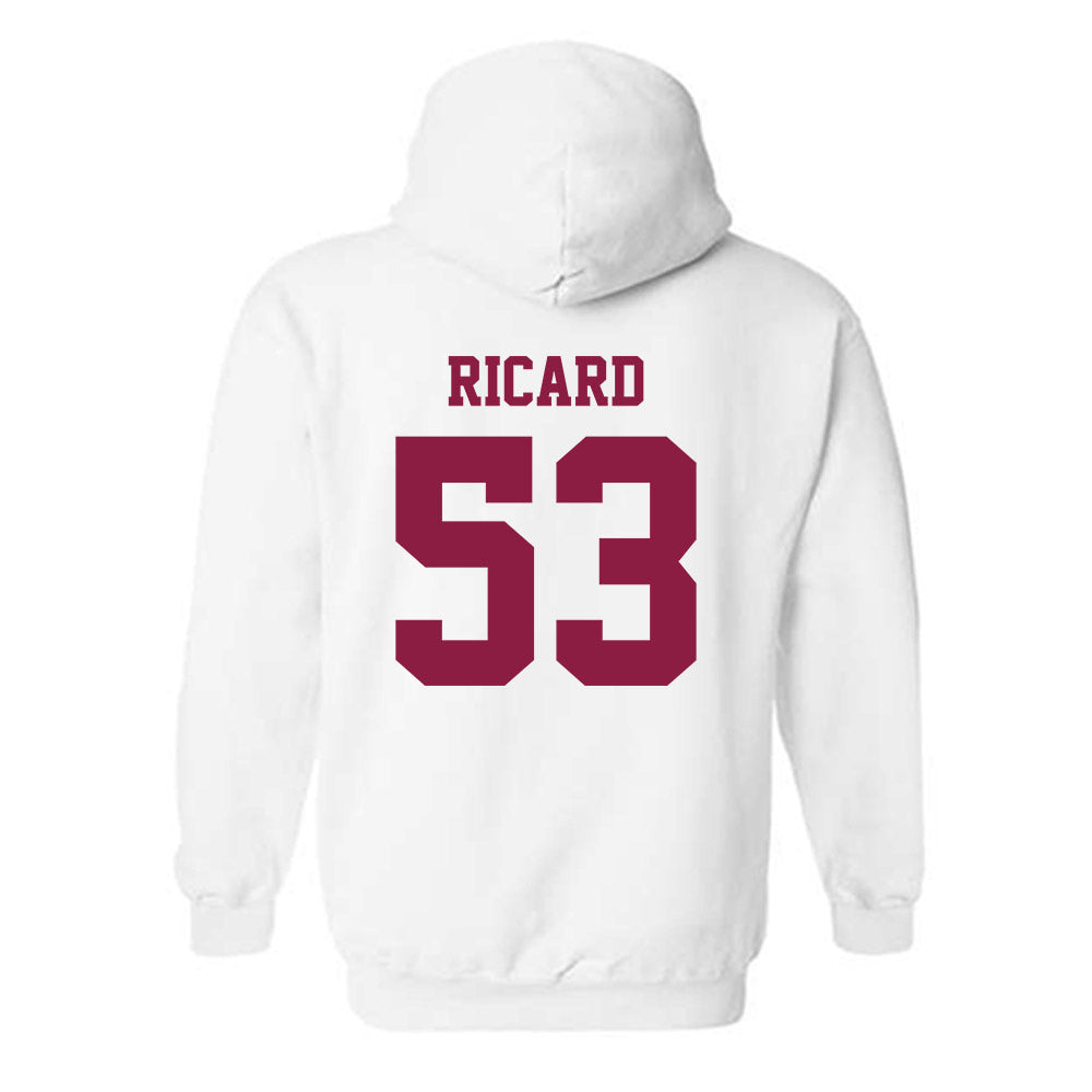 Virginia Tech - NCAA Football : Tommy Ricard - Classic Fashion Shersey Hooded Sweatshirt-1