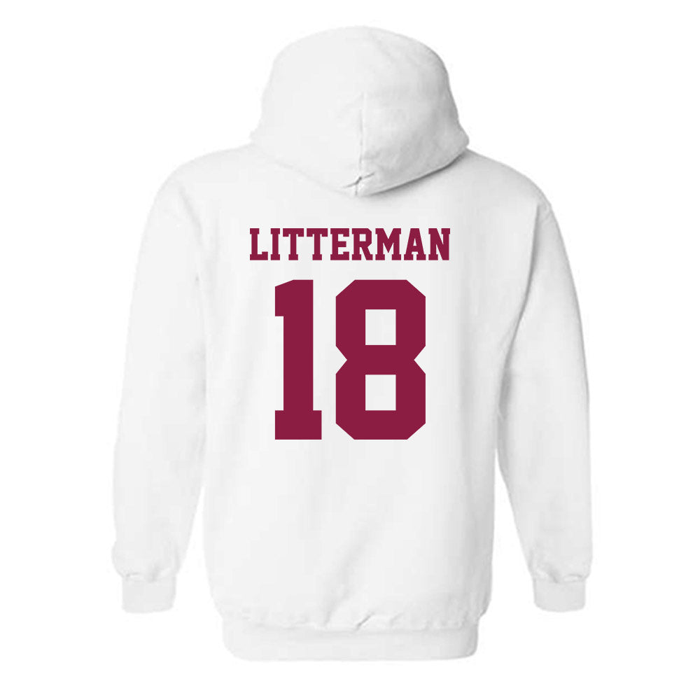 Virginia Tech - NCAA Baseball : Hudson Litterman - Classic Fashion Shersey Hooded Sweatshirt-1