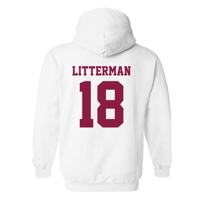 Virginia Tech - NCAA Baseball : Hudson Litterman - Classic Fashion Shersey Hooded Sweatshirt-1