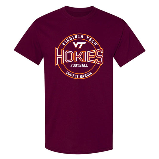 Virginia Tech - NCAA Football : Cortez Harris - Classic Fashion Shersey T-Shirt-0
