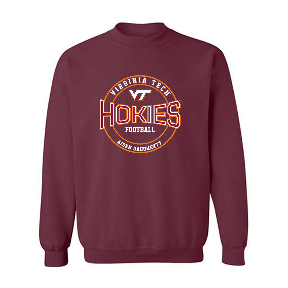 Virginia Tech - NCAA Football : Aiden Daugherty - Classic Fashion Shersey Crewneck Sweatshirt-0