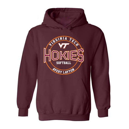 Virginia Tech - NCAA Softball : Avery Layton - Classic Fashion Shersey Hooded Sweatshirt-0