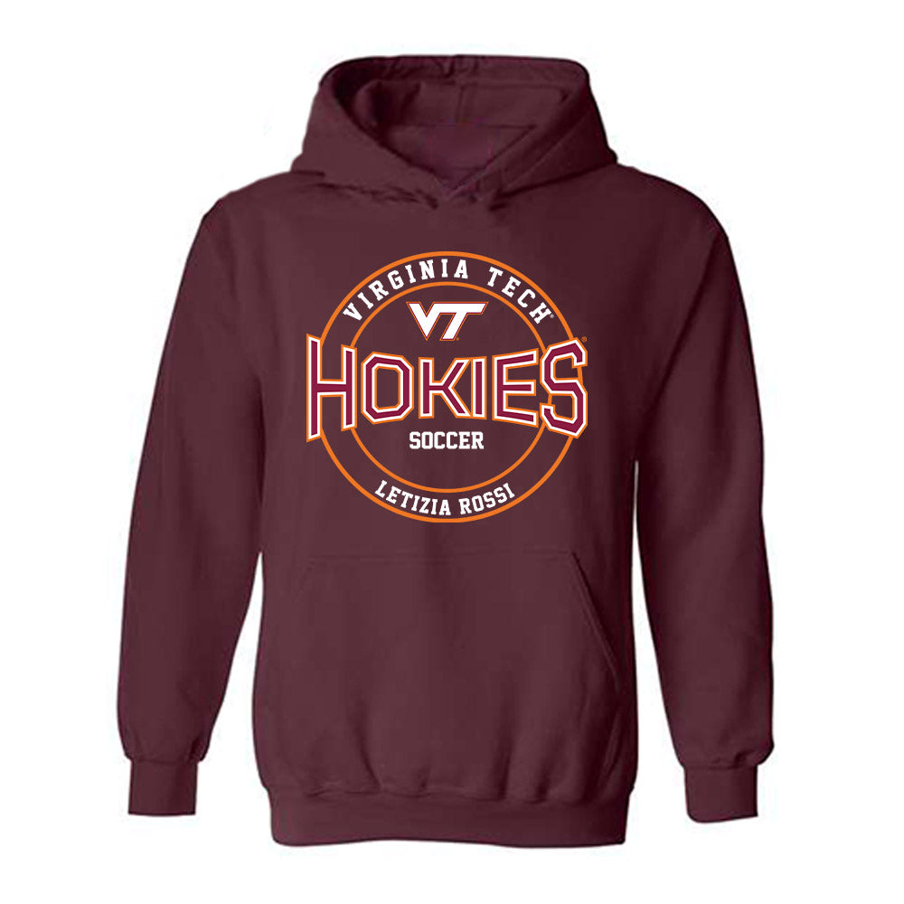 Virginia Tech - NCAA Women's Soccer : Letizia Rossi - Classic Fashion Shersey Hooded Sweatshirt-0
