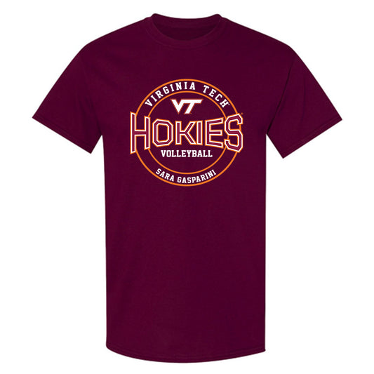 Virginia Tech - NCAA Women's Volleyball : Sara Gasparini - Classic Fashion Shersey T-Shirt-0