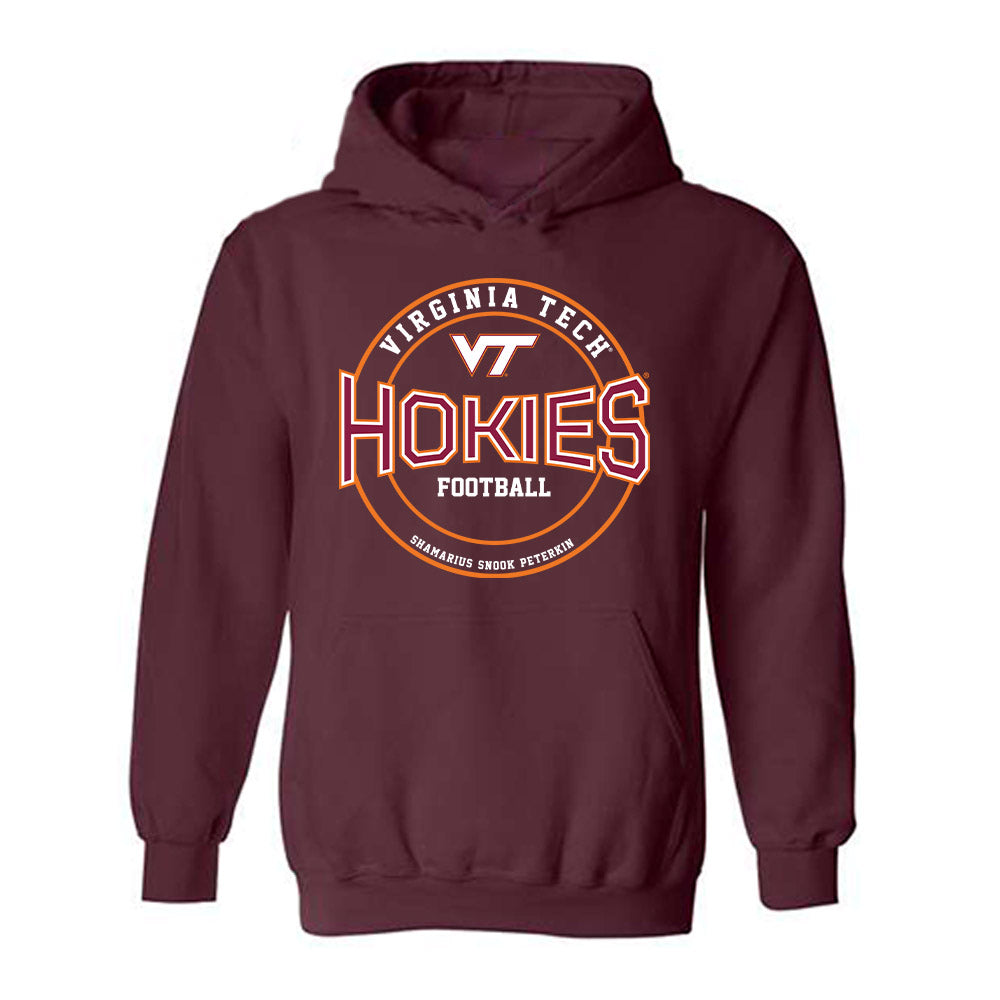 Virginia Tech - NCAA Football : Shamarius "Snook" Peterkin - Classic Fashion Shersey Hooded Sweatshirt-0