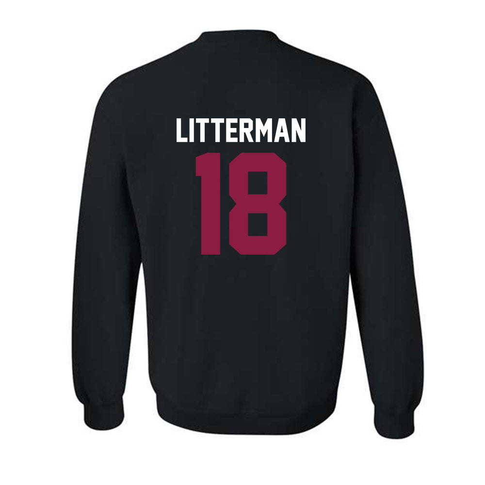 Virginia Tech - NCAA Baseball : Hudson Litterman - Classic Fashion Shersey Crewneck Sweatshirt-1