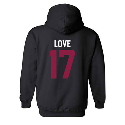 Virginia Tech - NCAA Football : John Love - Classic Fashion Shersey Hooded Sweatshirt-1