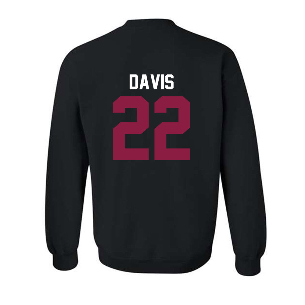 Virginia Tech - NCAA Men's Basketball : Solomon Davis - Classic Fashion Shersey Crewneck Sweatshirt-1