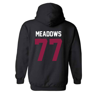 Virginia Tech - NCAA Football : Brody Meadows - Classic Fashion Shersey Hooded Sweatshirt-1