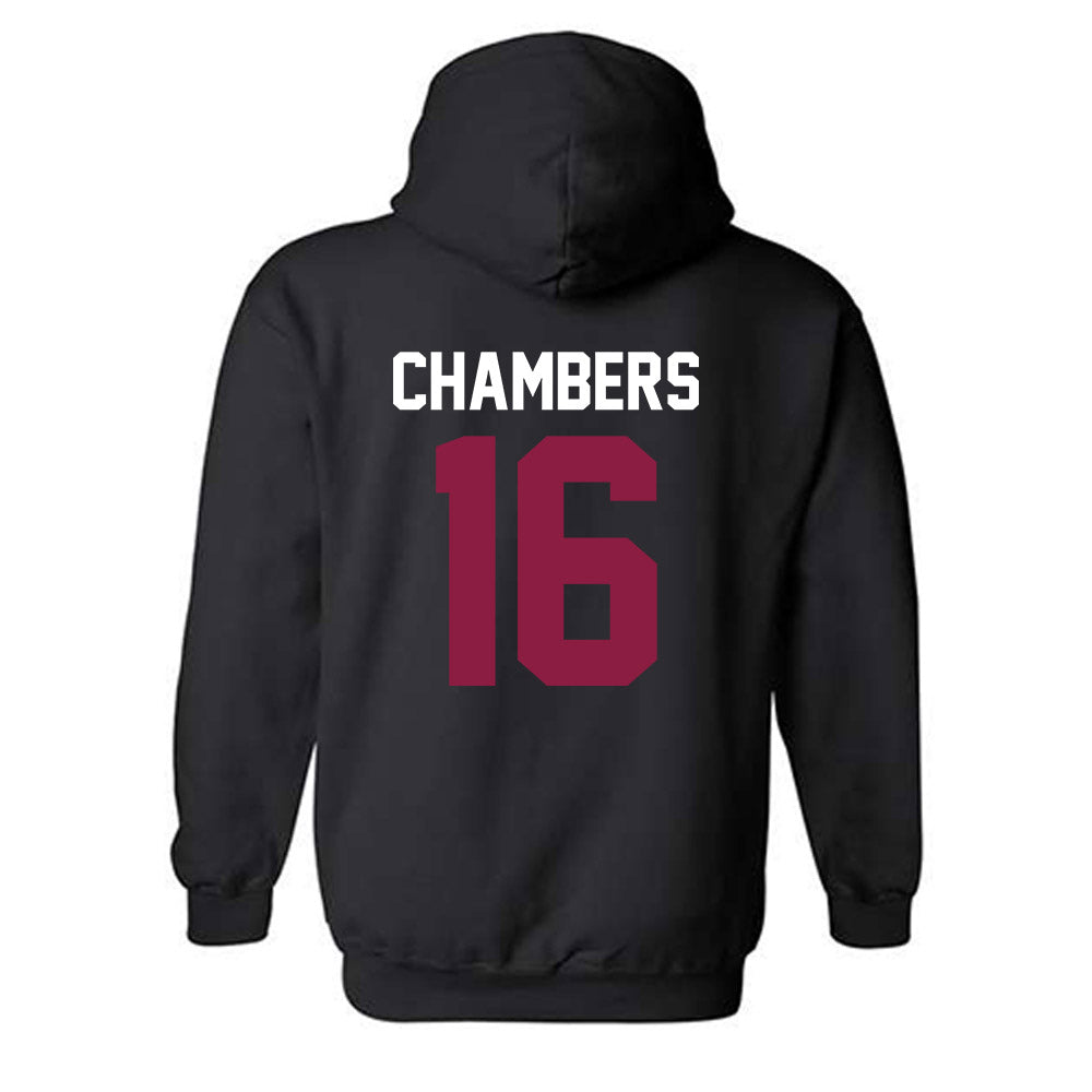 Virginia Tech - NCAA Football : Noah Chambers - Classic Fashion Shersey Hooded Sweatshirt-1