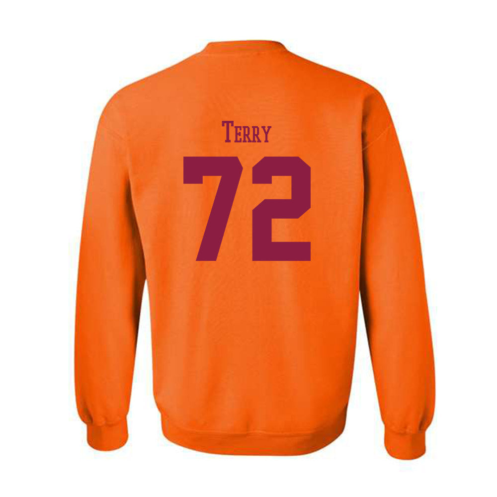 Virginia Tech - NCAA Football : Justin Terry - Classic Fashion Shersey Crewneck Sweatshirt-1