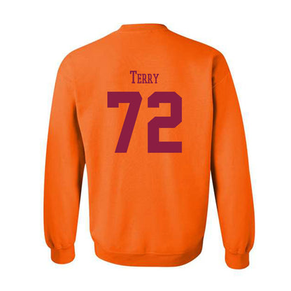 Virginia Tech - NCAA Football : Justin Terry - Classic Fashion Shersey Crewneck Sweatshirt-1
