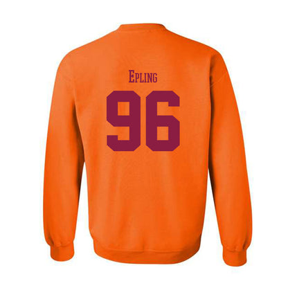 Virginia Tech - NCAA Football : Christian Epling - Classic Fashion Shersey Crewneck Sweatshirt-1