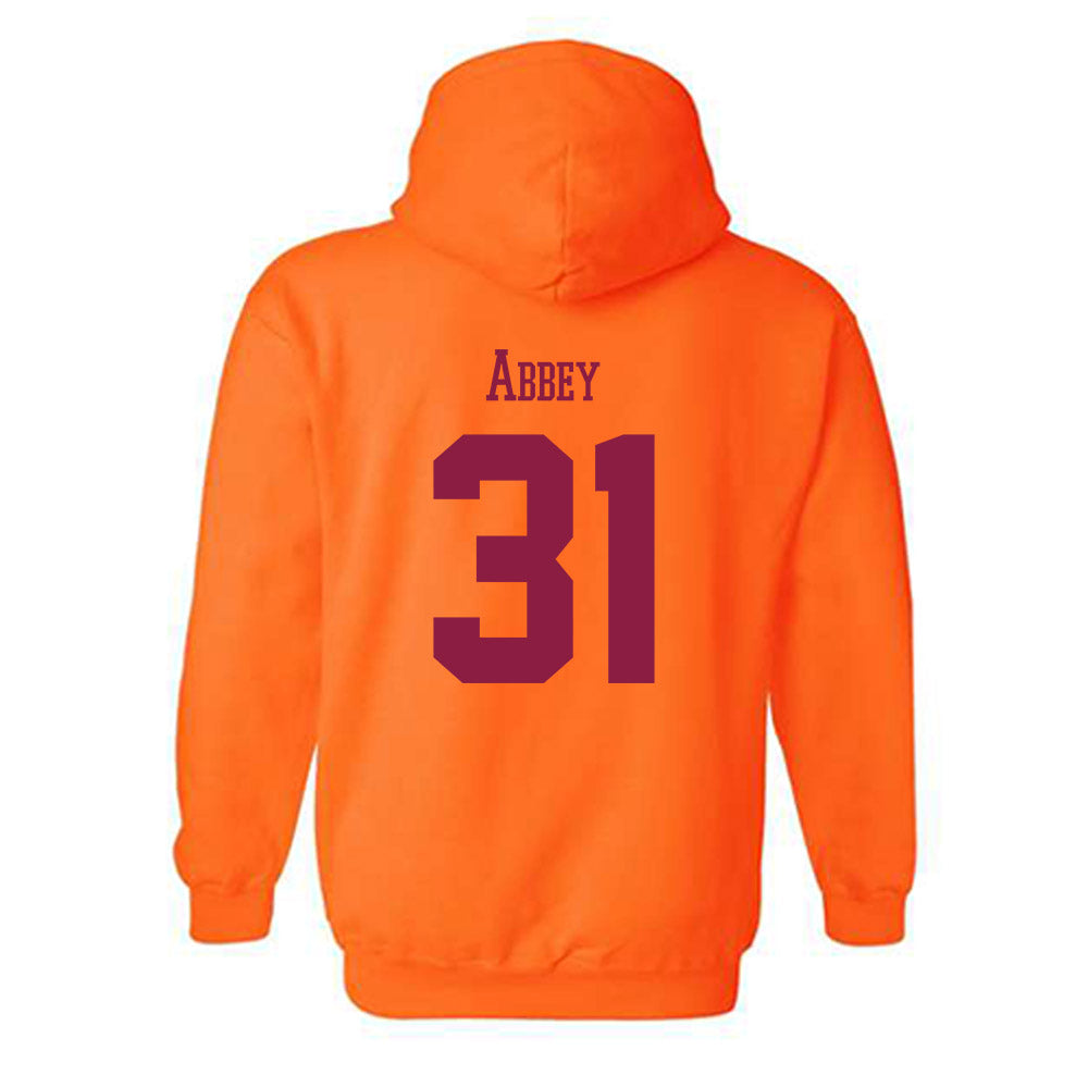 Virginia Tech - NCAA Football : Jason Abbey - Classic Fashion Shersey Hooded Sweatshirt-1