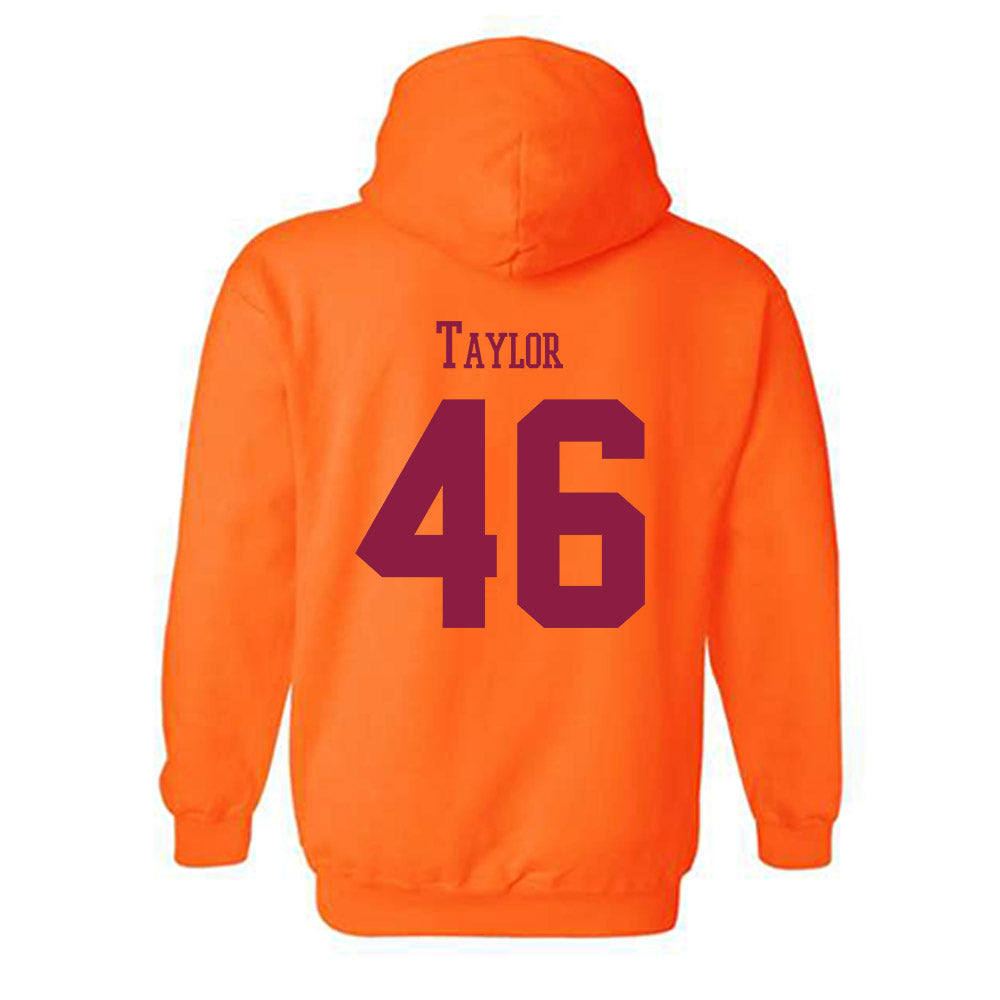 Virginia Tech - NCAA Football : Darius Taylor - Classic Fashion Shersey Hooded Sweatshirt-1