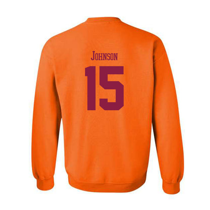 Virginia Tech - NCAA Football : Brennan Johnson - Classic Fashion Shersey Crewneck Sweatshirt-1