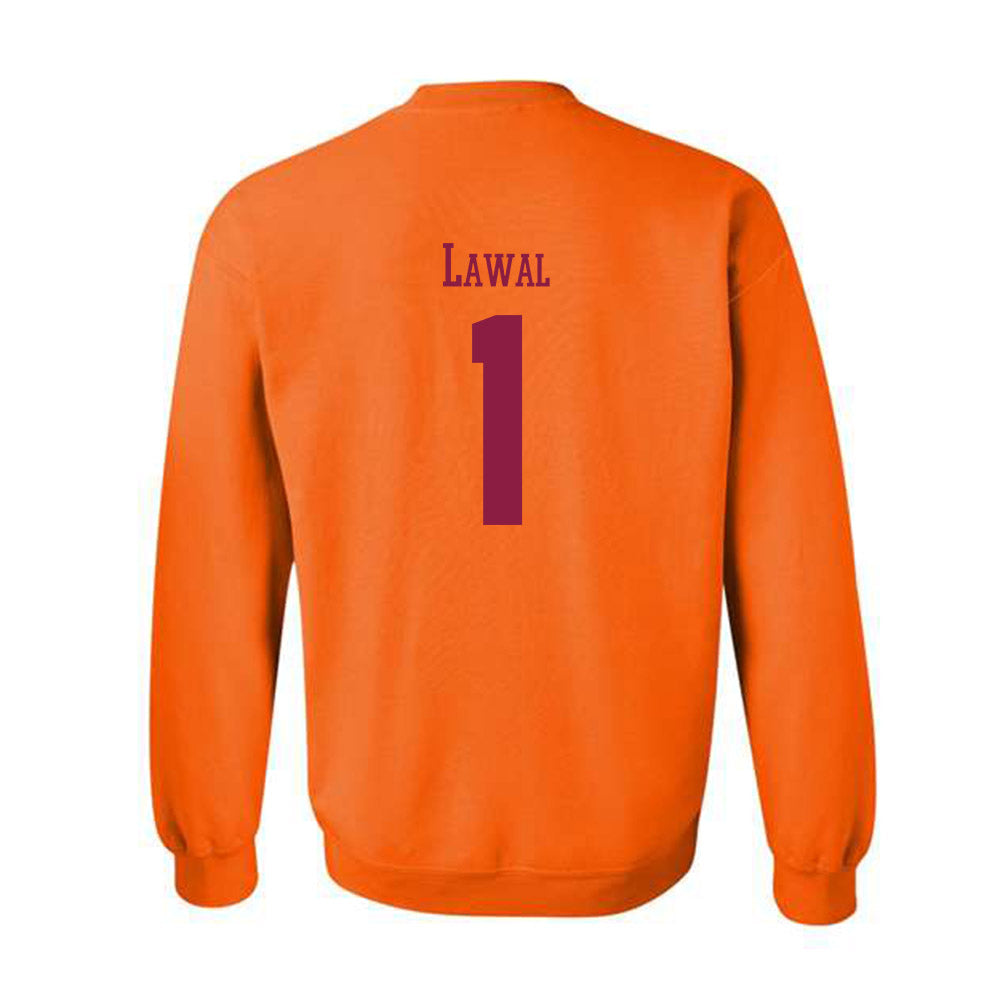 Virginia Tech - NCAA Men's Basketball : Tobi Lawal - Classic Fashion Shersey Crewneck Sweatshirt-1