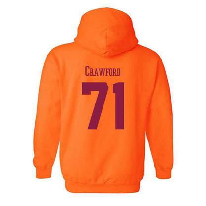 Virginia Tech - NCAA Football : Gavin Crawford - Classic Fashion Shersey Hooded Sweatshirt-1
