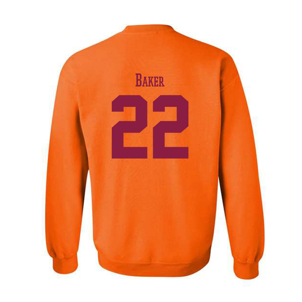Virginia Tech - NCAA Football : Bryce Baker - Classic Fashion Shersey Crewneck Sweatshirt-1