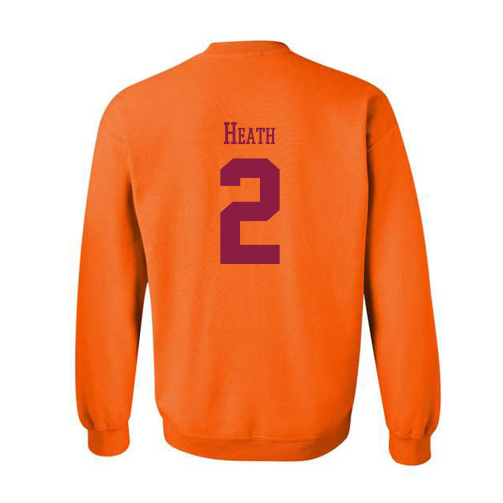 Virginia Tech - NCAA Football : Takye Heath - Classic Fashion Shersey Crewneck Sweatshirt-1