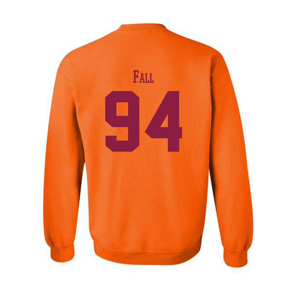 Virginia Tech - NCAA Football : Elhadj Fall - Classic Fashion Shersey Crewneck Sweatshirt-1